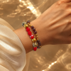 d'qadabra-alchemy-handmade-bracelet2 Ръчно изработена гривна от жадеит, гранат, яспис, хематит